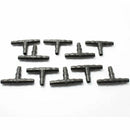 100x Plastic Tee joint Hoses Coupling Connector Irrigation Drip System 4mm/7mm