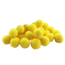 200Pcs Vibrant Colours Fluffy Small Craft Pompoms 18mm Yellow
