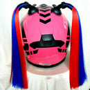 Helmet Pigtails / Ponytail Motorcycle Skate Bike Snowmobile ATV