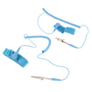 2Pcs Anti-Static Wrist Straps With Grounding Wire And Alligator Clip, Blue