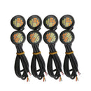 8 Pcs 12V 23Mm Dual Color Switchback 4014 Smd 12 Led Drl Eagle Eye Daytime  Q7E7