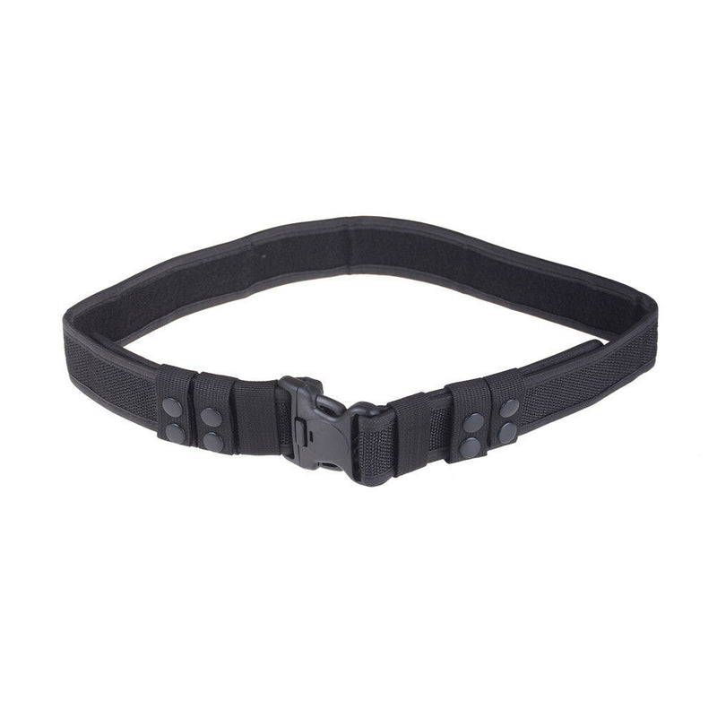 Black Heavy Duty Security Guard Police Utility Nylon Belt Waistband Supplies Ew