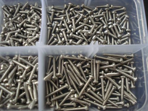 M1.7 Stainless Steel Phillips Pan Head Self Tapping Screws Assortment Kit 700pcs