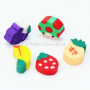 50 x Mini Cute Novelty Fruit Pencil Eraser Stationery For Kids Children Gi VHJ