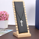 Wooden Studs Earrings Display Board Bracelet Rack Stand Necklace Organizer