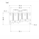 1 Set 4 String Bridge Replacement Parts For Fender Precision Jazz Bass Guitar