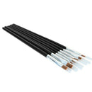 7x Acrylic UV Gel Nail Brush Set Gel Brush Brush Nail Art Design Pen black W2C2