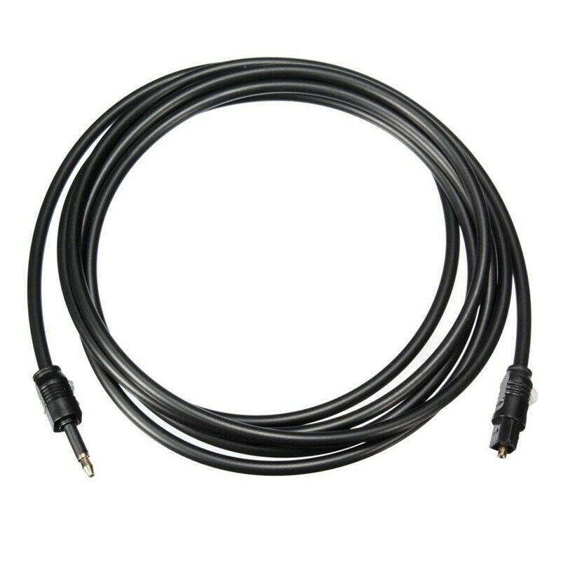 5X(2M Mini 3.5mm Plug Digital Optical Audio Cable SPDIF Optical Fiber Line M6K6)
