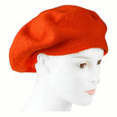 Women's Fashion Casual Beret Beanie Hat orange