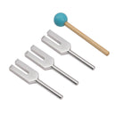 4Pcs/Set Aluminum Alloy Angel Crystal Tuning Fork 4096Hz/4160Hz/4225Hz Ener