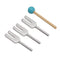 4Pcs/Set Aluminum Alloy Angel Crystal Tuning Fork 4096Hz/4160Hz/4225Hz Ener