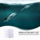 10pcs Wobbler Fishing Lures 9cm 10g Transparent Embryoid Artificial Baits