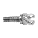 Metric M6x16mm Stainless Steel Metal Wing Nut Wing nut Hardware Bolt Screw R4I7
