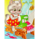 Full Drill 5D DIY Diamond Painting Kitten Sewing Embroidery Cross Stitch