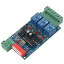 3 Channel 5A DMX512 Controlled Relay Switch Kit DIY Converter DMX Dimmer Re L6O4