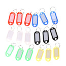 20pcs Keychain Key Split Ring ID Tags Name Card Label Luggage Bag Tag ME