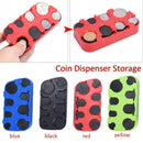 US Dollar / Euro Coin Dispenser Storage Box Compact Collection Cases Capsules