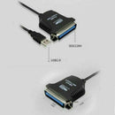 New USB to Parallel IEEE 1284 36 Pin Printer Cable Adapter for Windows 7 8 10