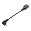 90 Degree micro- HDMI Right Direction Male to HDMI Female Adapter Cable, Le V6C2