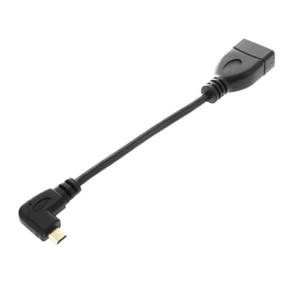 90 Degree micro- HDMI Right Direction Male to HDMI Female Adapter Cable, Le V6C2