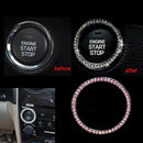 Charm Car SUV Bling Decorative Accessories Button Start Switch Diamond Ring TR