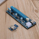 PCI-E 1x to16x Mining Machine Extender Riser Adapter with 15Pin-6Pin Cable Board