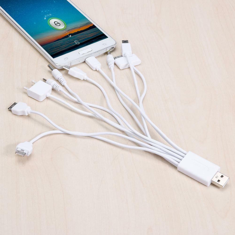10 in 1 Multifunction Universal Cable Phone Charger Adapter USB Data Cable Wire