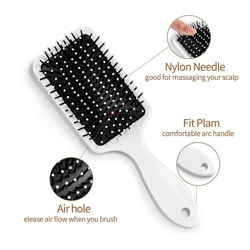 Portable Travel Anti-static Rubber Hairbrush Haircare Comb Hair Accessories
