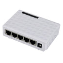 5Port RJ45 100M Fast Ethernet Switch Plug & Play Desktop Ethernet Hub
