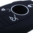 Silicone Cover Skin Jacket for MERCEDES BENZ Smart Key Black