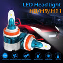 2pcs Mi2 H8/H9/H11 LED Car Headlight Bulbs 50W 6000lm 6500k 12V Headlamp