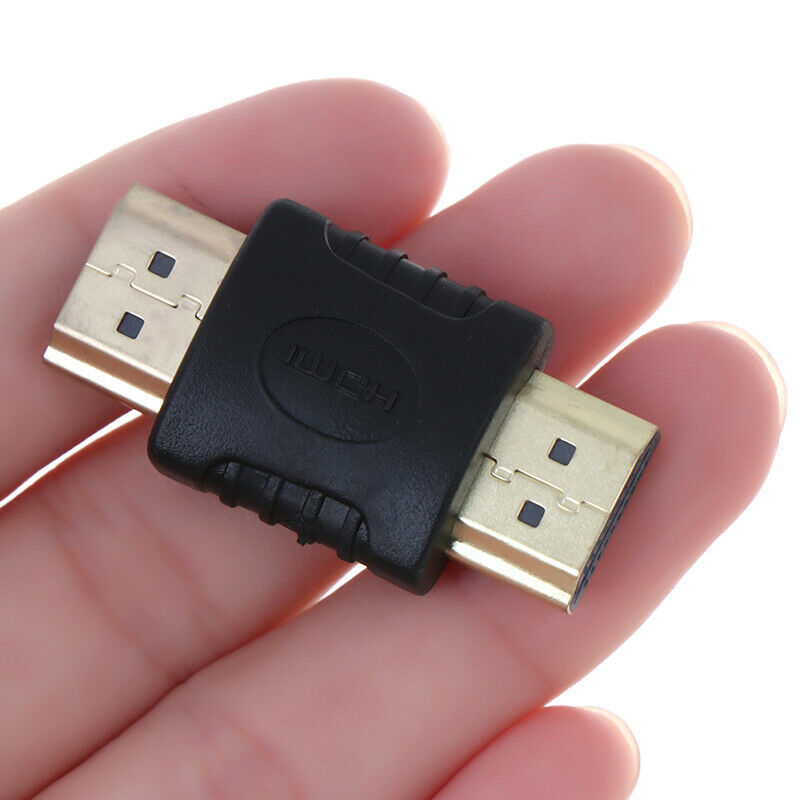 Straight HDMI Male to Male Data Converter Adapter HD Connector Joiner ME
