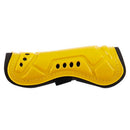 Yellow Durable New 1 Pair Competition Pro Soccer Shin Guard Pads Shinguard