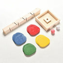 Wooden Toys for Children Colorful Building Blocks Tree Ball Run Track Baby  J2H3