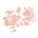 60pcs 1:87 HO Scale 15mm Human Unpainted People Figures ,Railway Street Models