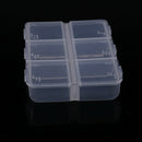Mini Portable Empty Braille 6 Cells Pill Medicine Drug Storage Case Box Clear
