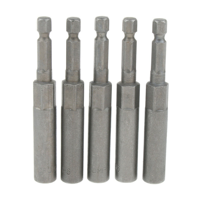 Socket Bits Adapter Drill Nut Driver Power Extension Bar 1/4'' Shank 6mm High