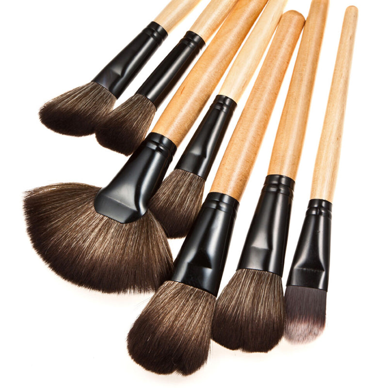 Professional Makeup Brush Kit Set of 32 Cosmetic Make Up Beauty Brushes + Bag A
