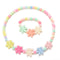 Girls Unique Toddlers Necklace&Bracelet Flower Kids Gift Party Jewelry Baby