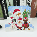 Santa Claus 5D DIY Special Shape Part Drill Diamond Greeting Card (HK204)