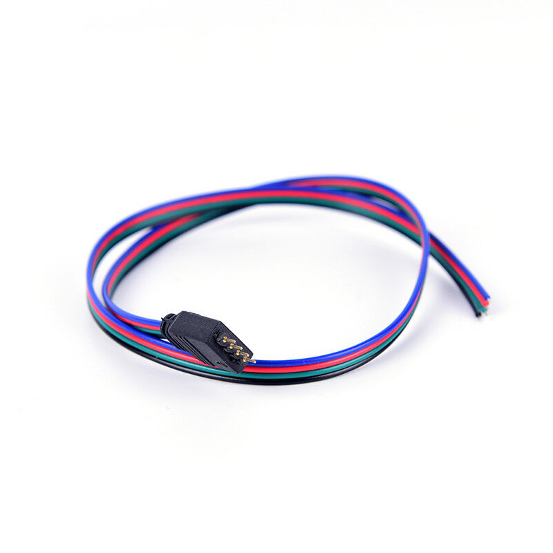 1pc 50cm 4pin red male flat connecting wire for rgb 3528 5050 led strip light.AU
