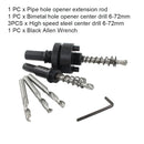 6pcs/set accessories multifunctional high-speed steel countersunk bit set