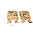 Eid Mubarak Wooden Bible Hollow Shelf Islam Book Storage Display Rack Stand