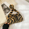 Animal Pattern Underarm Bag Women Mini Plush Shoulder Handbags Purse (5)