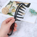 Shark Jumbo Wide Tooth Black Handle Grip Hair Comb Men Hairdressing Teeth Co Gw