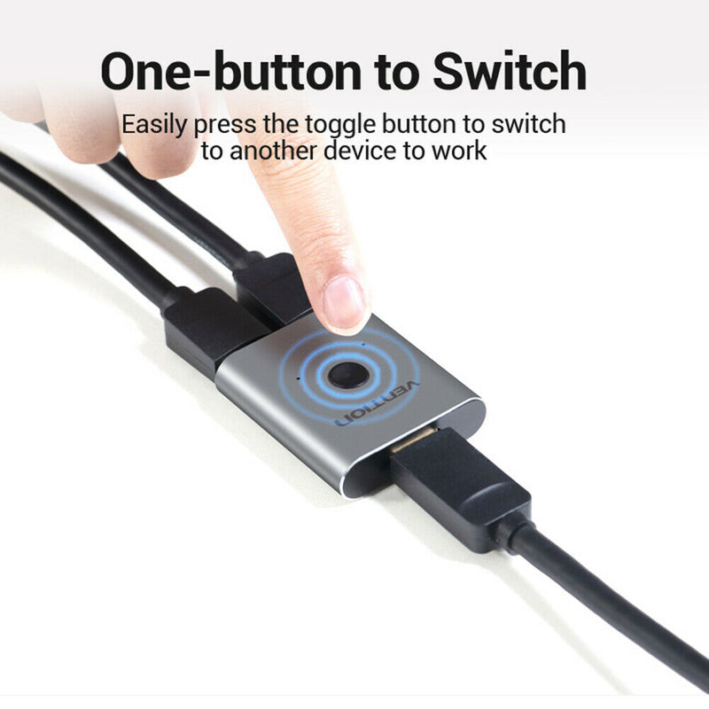 Vention AFUHO Dual Ways HDMI Switcher Adapter HDMI Video Switch Converter