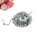 Cute Stainless Steel Teapot Tea Infuser Spice Drink Strain Herbal Filter&Tra.AU