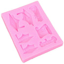 Graduation Hat Medal silicone fondant lace mold cake decorating tools chocolat3C