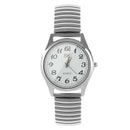 Big Numbers Stretchy Steel Men Lady Sports Wrist Watch 1.4" H9O7
