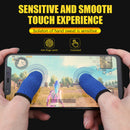 2x Breathable Game Controller Finger Cover Sweat Proof Thumb Sleeve (B)